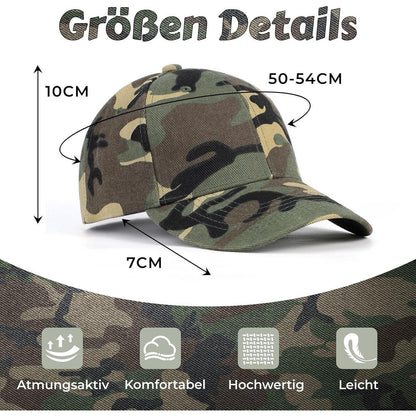 Baseball Cap Jungen Camouflage – Verstellbare Kinder Mütze 3-8 Jahre