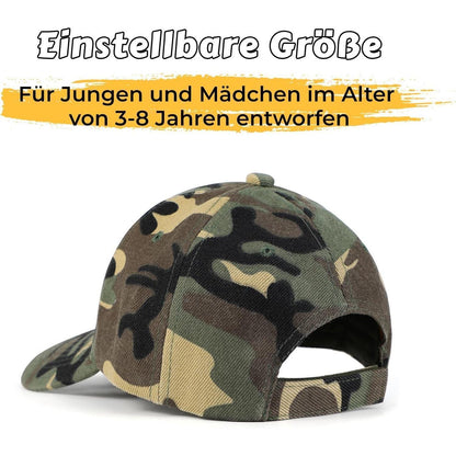 Baseball Cap Jungen Camouflage – Verstellbare Kinder Mütze 3-8 Jahre