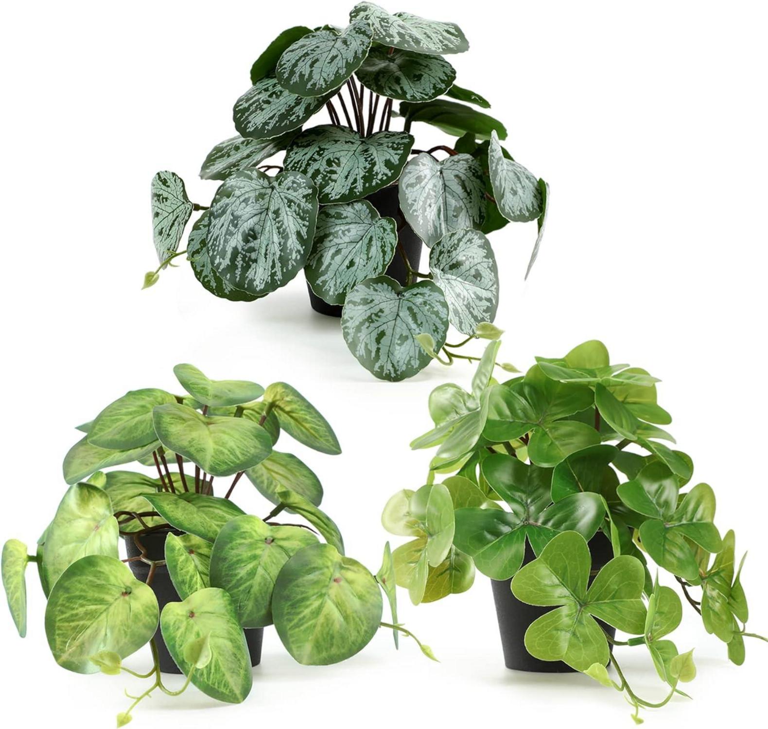 Grüne Hängende Kunstpflanzen Set mit 3 Pflanzen