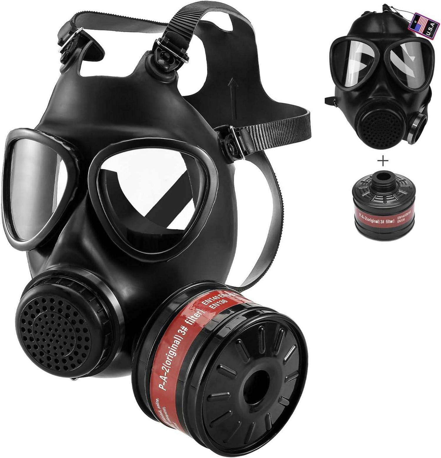 Atemschutzmaske Vollgesicht Wiederverwendbar Gasmaske