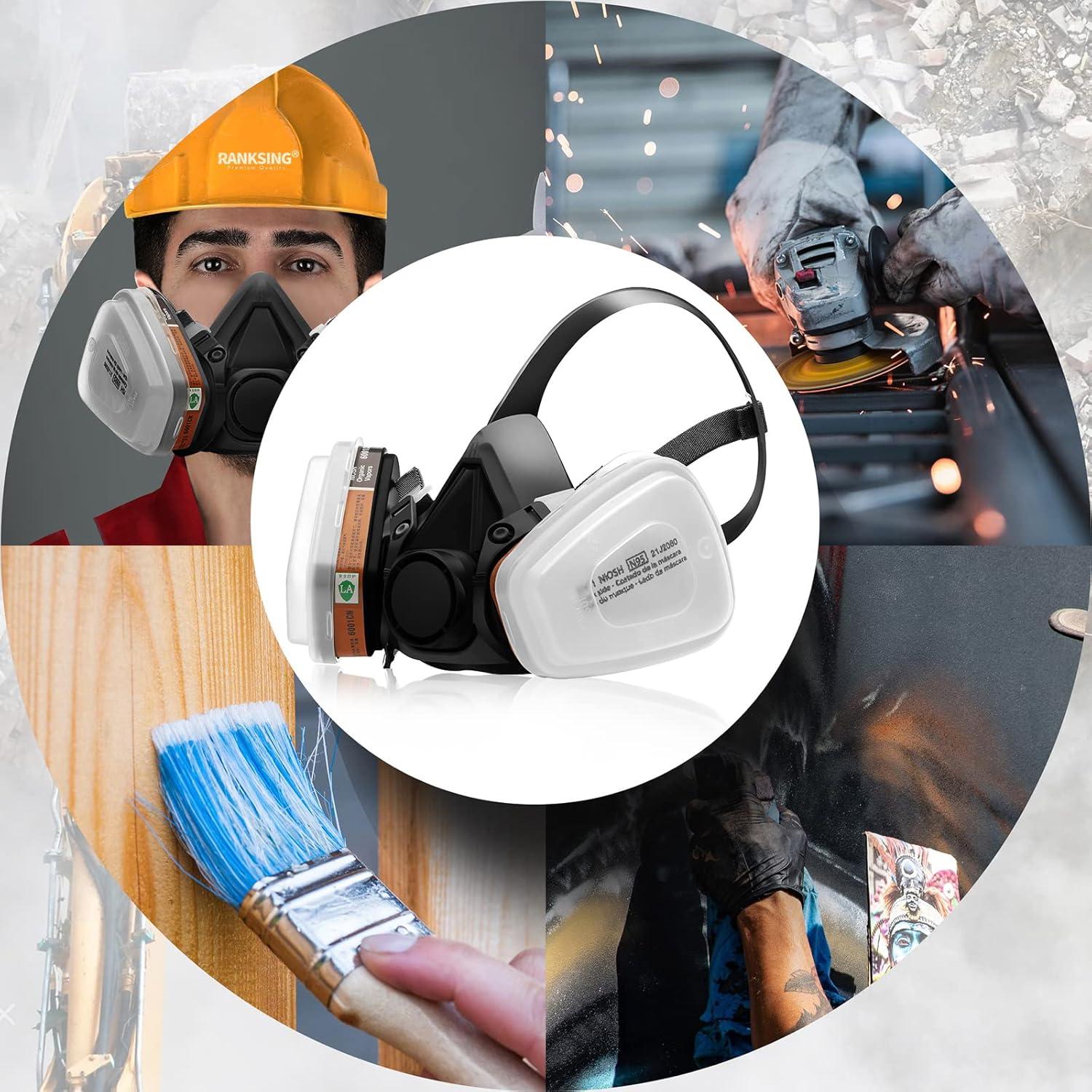 Professionelle 6200 Wiederverwendbare Halb Gesicht Gasmaske mit 10