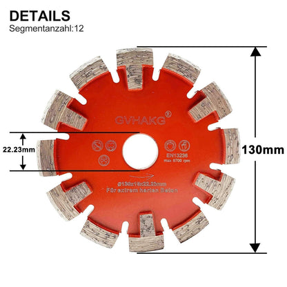 Diamant-Trennscheibe für Estrich & Beton, 130mm