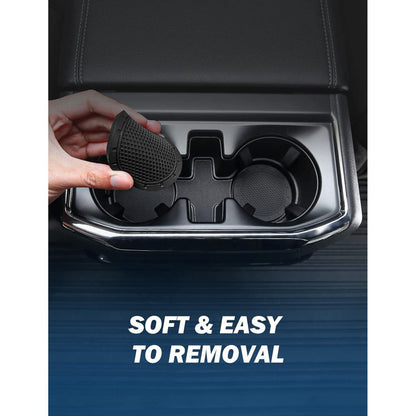 2 Stück schwarze Auto Getränkehalter Untersetzer