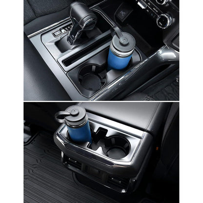 2 Stück schwarze Auto Getränkehalter Untersetzer