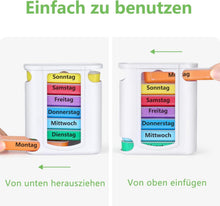 Opret Tablettenbox mit 4 Fächern für Morgens Mittags Abends