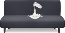 Wasserdichte Armlose Futon Abdeckung, Stretch Schutz Grau