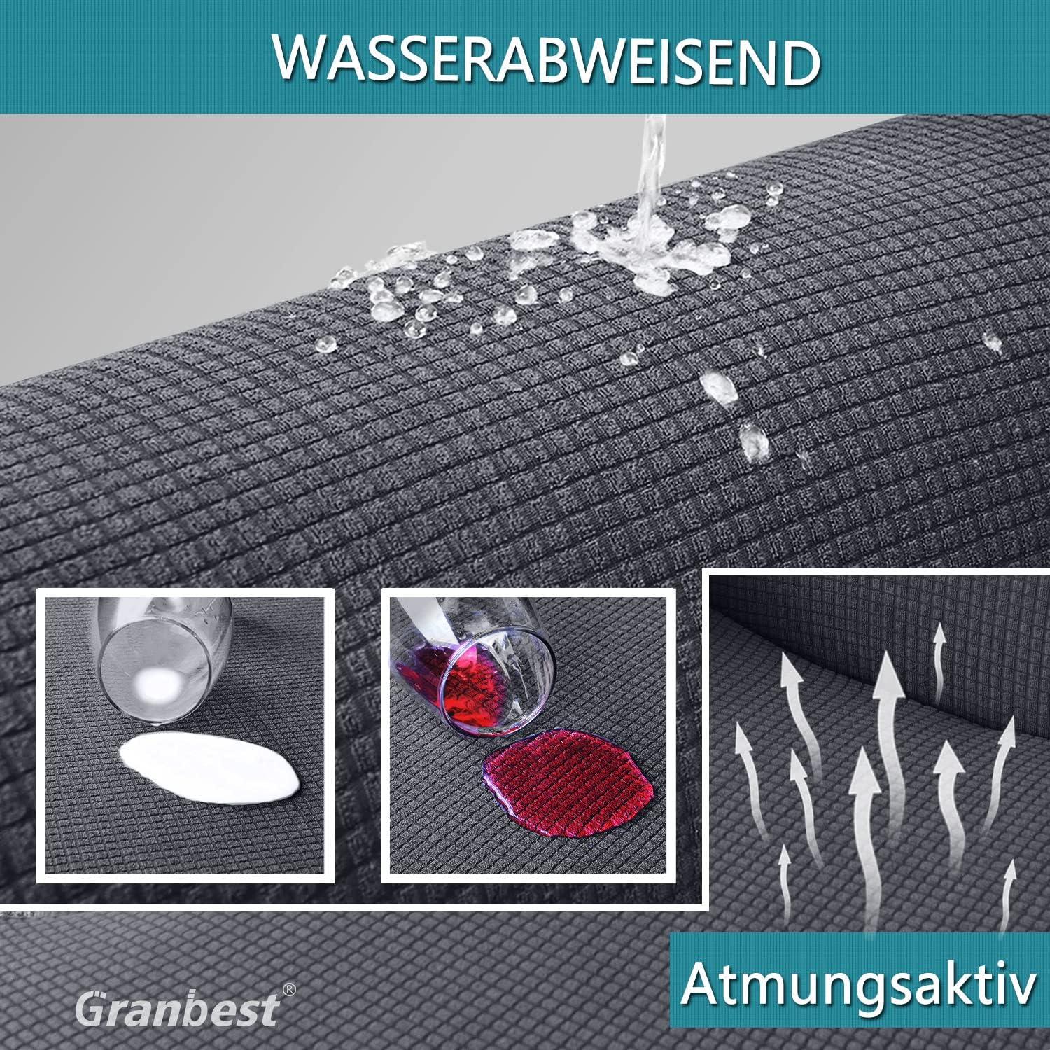 Wasserdichte Armlose Futon Abdeckung, Stretch Schutz Grau
