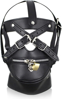 BDSM Maske Einstellbar PU Leder Augenmaske mit