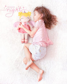 Weiche Stoffpuppe Einhorn Schutzengel 40cm Rosa für Kinder