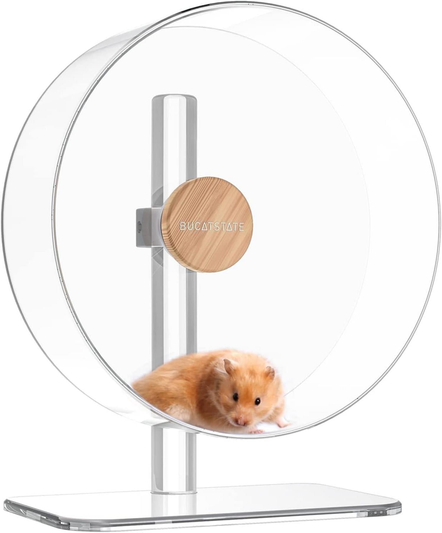 Laufrad Hamster Acrylic 32cm Transparent Leise Verstellbare Basis