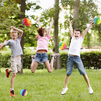 4er Set Leuchtende Hüpfball Space Galaxy Moon Bouncy Balls für Kinder