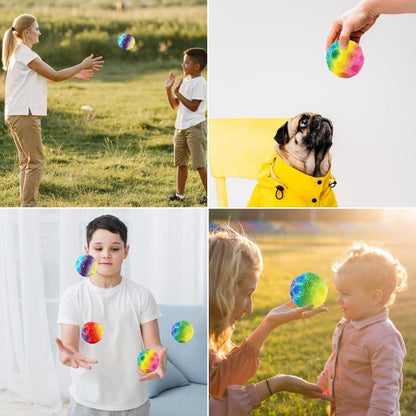 4er Set Leuchtende Hüpfball Space Galaxy Moon Bouncy Balls für Kinder