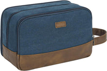 Kulturtasche Herren Reise-Dopp-Kit Canvas Blau