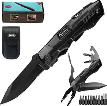 Multitool Taschenmesser 9-in-1 Schraubendreher Set inklusive Scheide