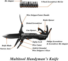 Multitool Taschenmesser Klappmesser 9-in-1 Bit Set Überleben