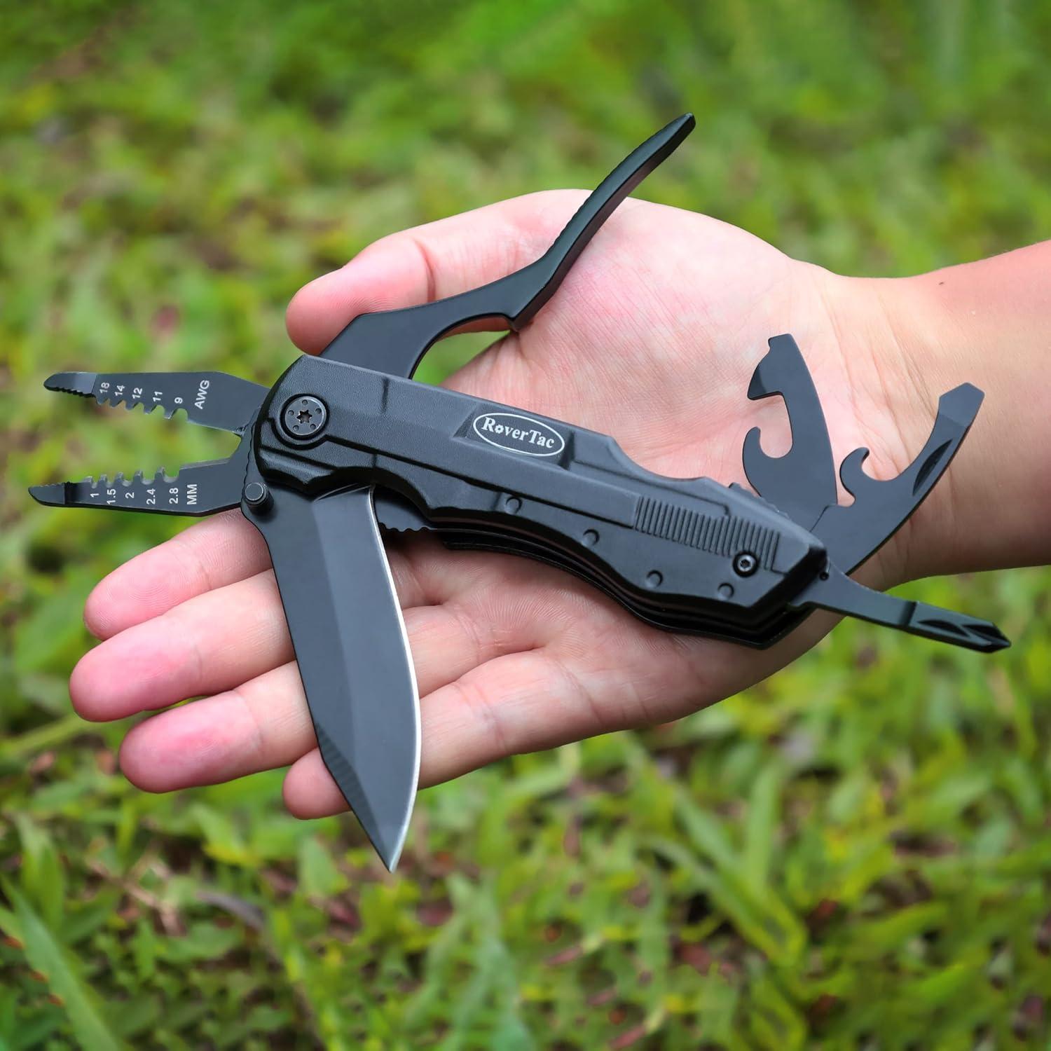 Multitool Taschenmesser, 9-Pack Schraubendreher, Flaschen- & Dosenöffner, Überleben, Camping, Männergeschenk