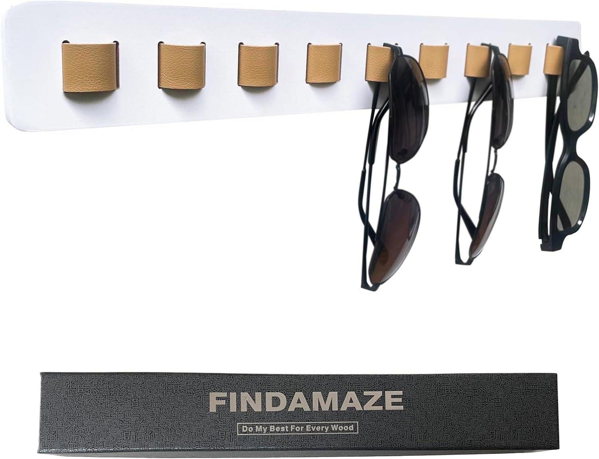 Brillenhalter Wand Sonnenbrillen Organizer Holz Aufbewahrung – LuxusKollektion