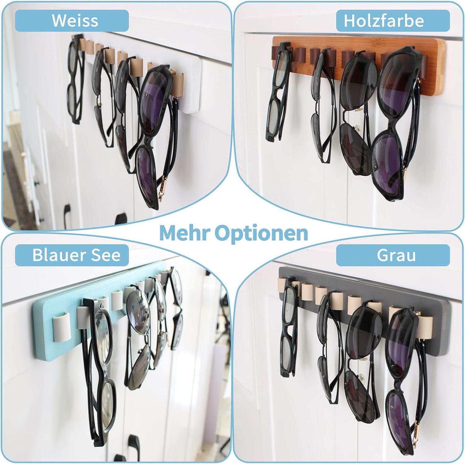 Brillenhalter Wand Sonnenbrillen Organizer Holz Aufbewahrung
