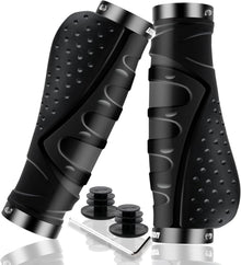 Fahrrad Lenker Griffe rutschfeste Gummi Griff Aluminium Lock