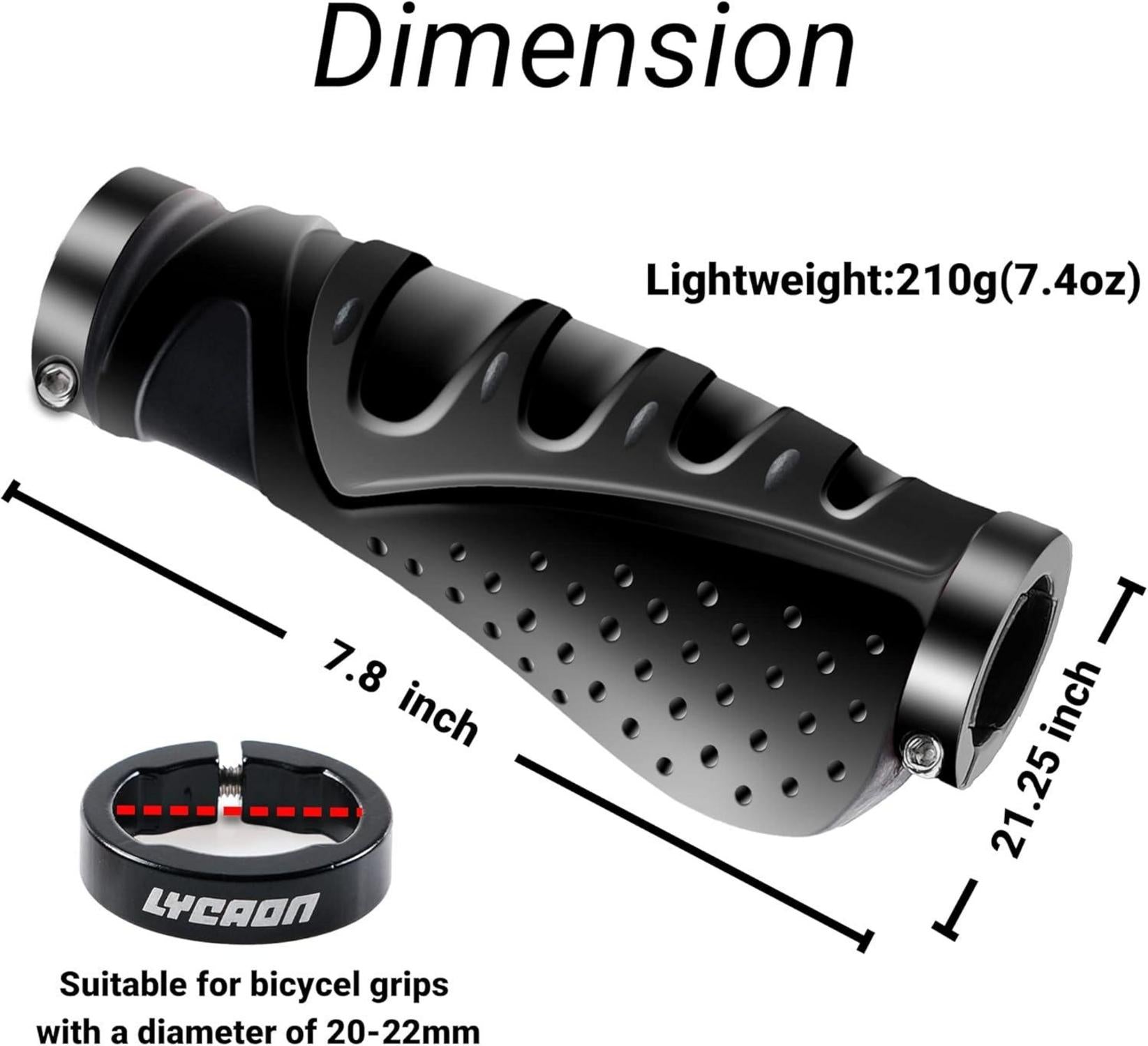 LYCAON Bike Lenker Griffe Fahrrad rutschfeste Gummi