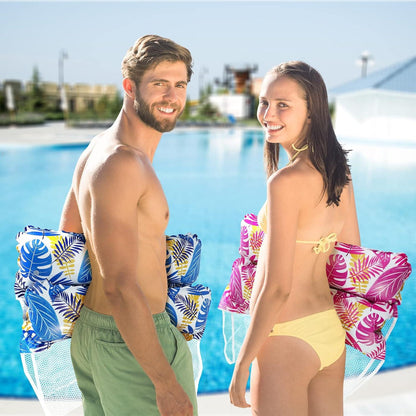 WEARXI 4-in-1 Wasserhängematte Pool Spielzeug Set Blau