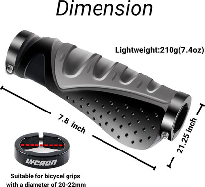 LYCAON Bike Lenker Griffe Ergonomisch Gummi Fahrrad Griff