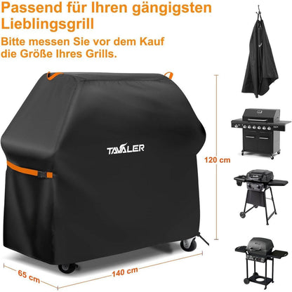 Tavaler Grillabdeckung 140x65x120 cm - Wetterfest 420D
