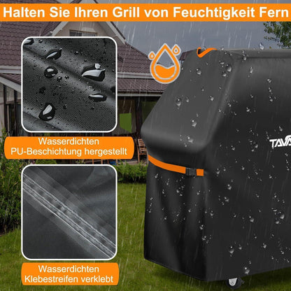 Tavaler Grillabdeckung 140x65x120 cm - Wetterfest 420D