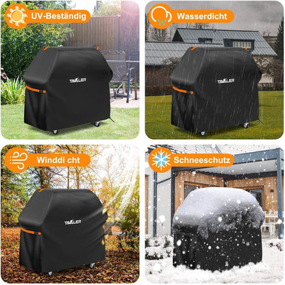Tavaler Grillabdeckung 140x65x120 cm - Wetterfest 420D