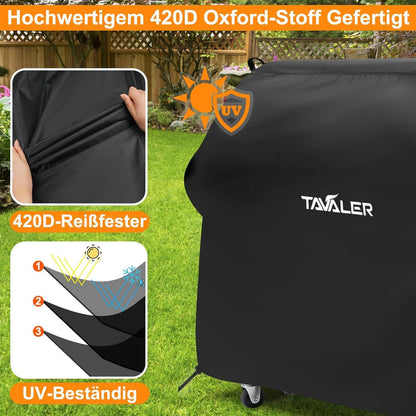 Grillabdeckung Wetterfest 140x65x120 cm Oxford-Stoff Gasgrill