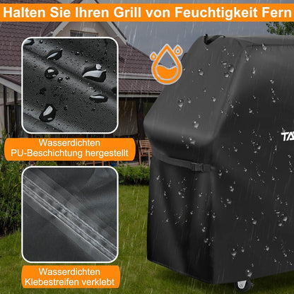 Tavaler Grillabdeckung 140x65x120 cm Wetterfest Oxford-Stoff Gasgrill Schutzhülle