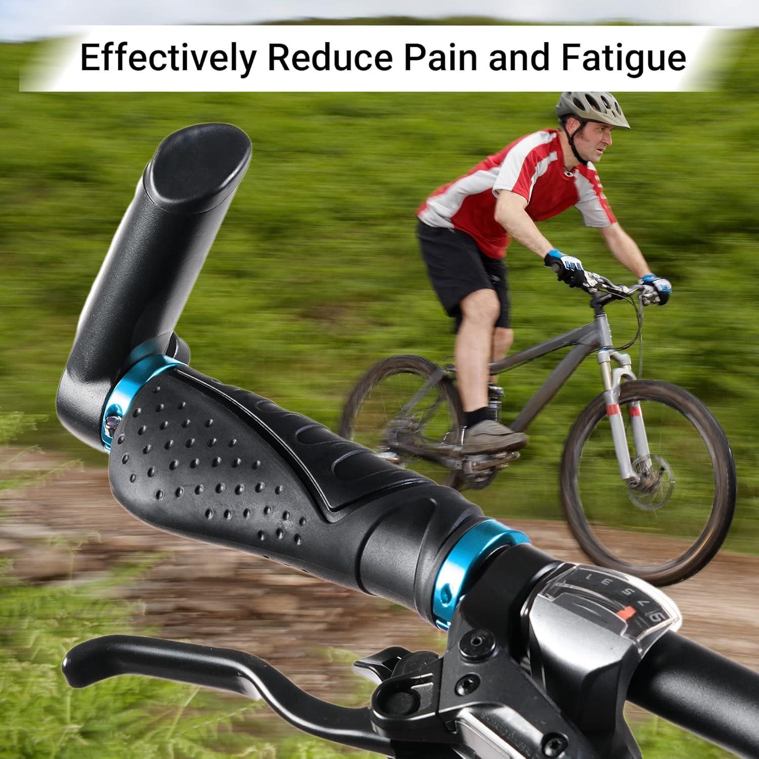 Fahrrad Lenker Griffe Ergonomisch Gummi Rutschfeste Aluminium Lock