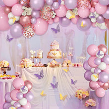 Luftballon Girlande Rosa Lila Weiß 130 Stück für Party Deko