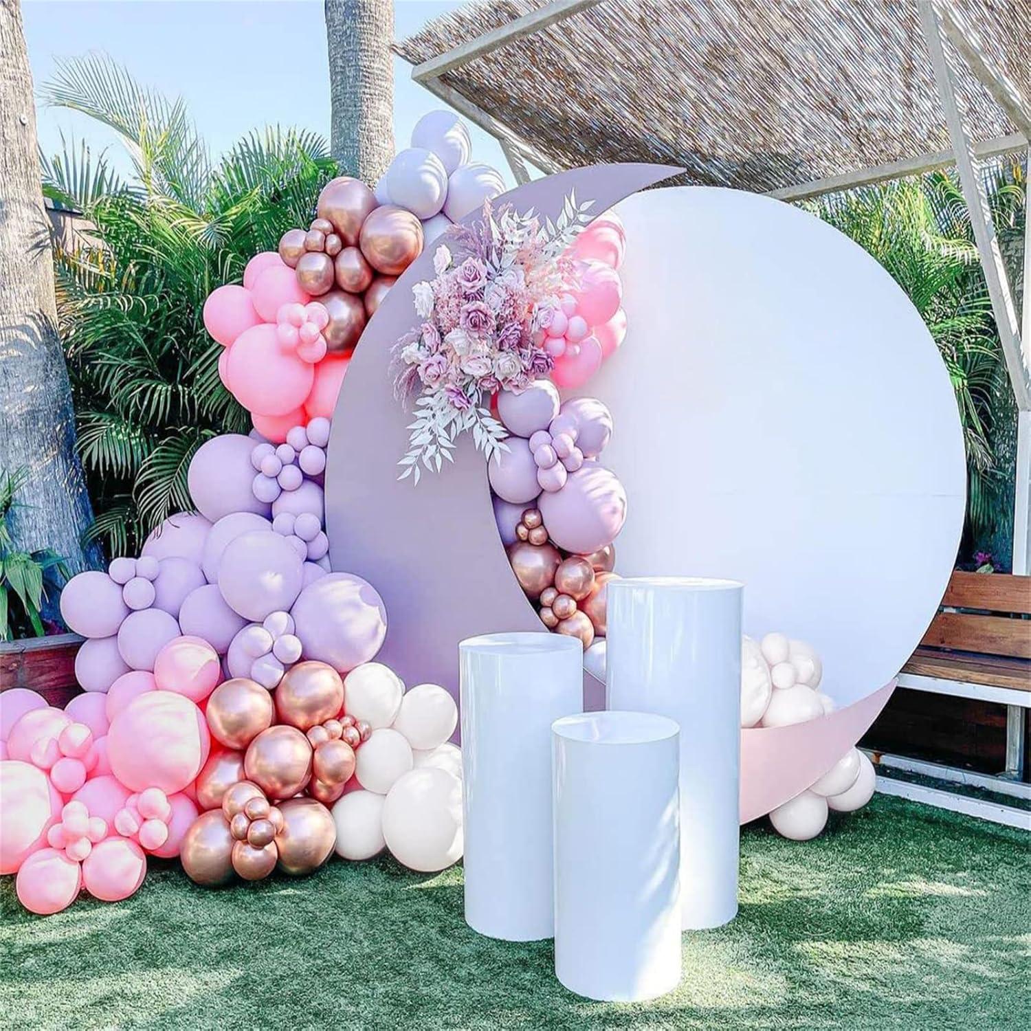 Lila Rosa Ballon Girlande Deko-Set für Party Hochzeit 130 Stück