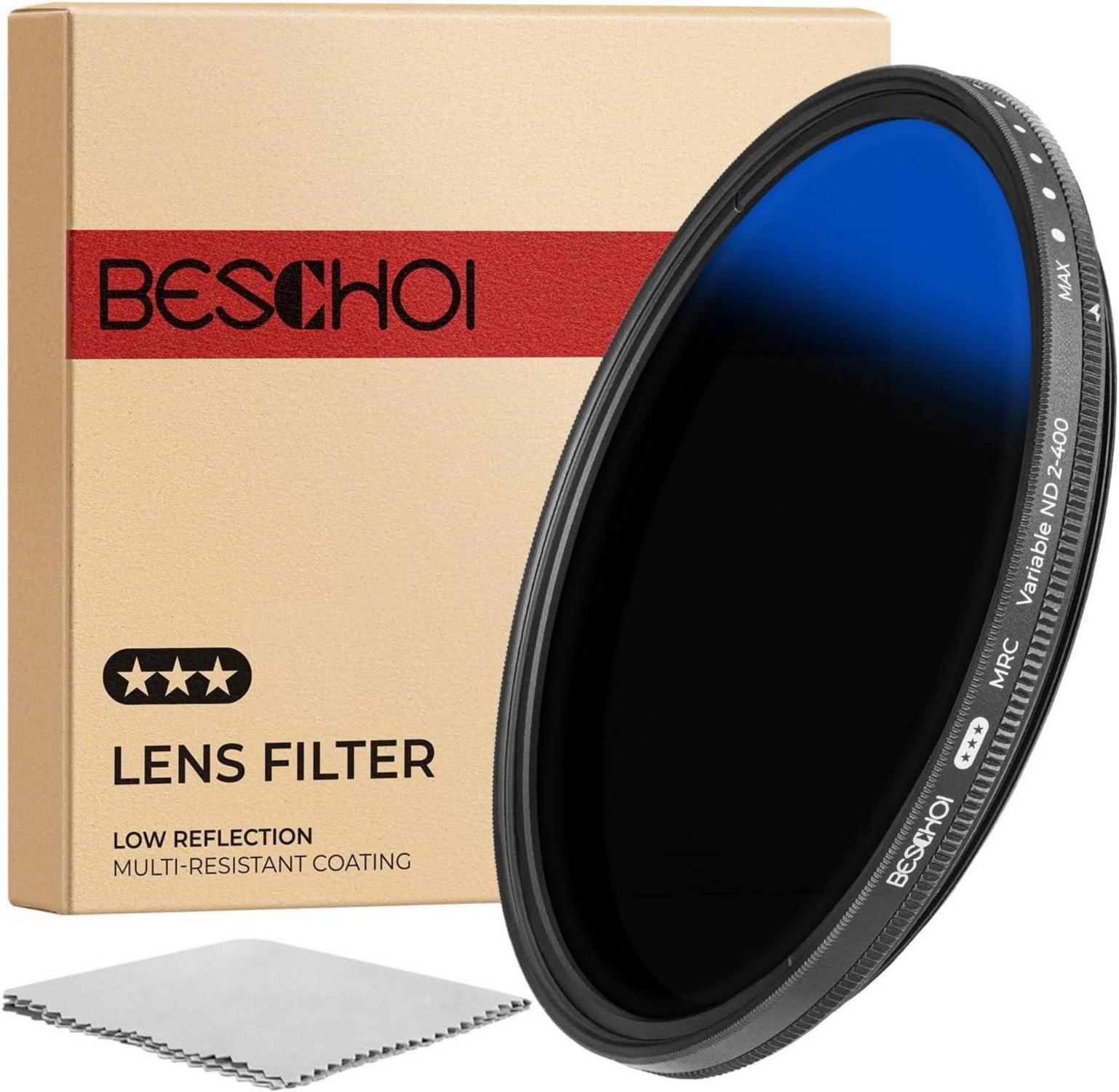 Variabler ND Filter ND2-ND400 1-9 Stufen 77mm Graufilter