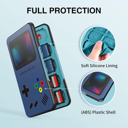 HEIYING Speicherkarten Etui für SD Micro SD Karten 40 Karten Aufbewahrung Blau