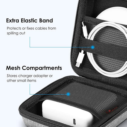 Hartschalen Tasche für MacBook Ladegerät und Zubehör, Grau