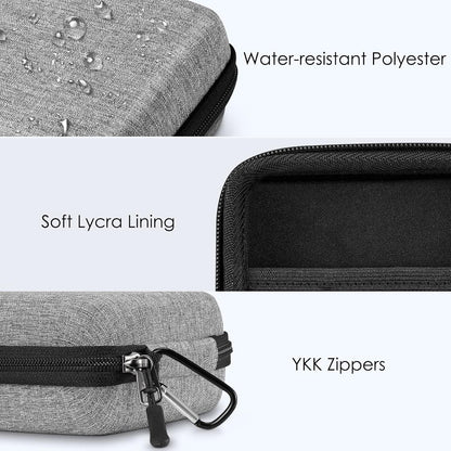 Hartschalen Tasche für MacBook Ladegerät und Zubehör Aufbewahrung Grau