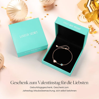 Damen Infinity Armband Silber 925 Zirkonia Verstellbares Valentinstag