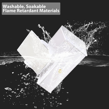 Schminktisch Organizer Weiß mit Spiegel und Schublade