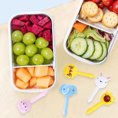 Mini Obstgabeln Tier-Design 60 Stück für Kinder & Erwachsene