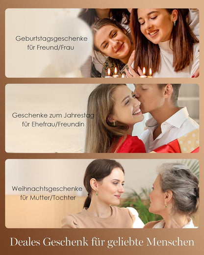 Louisa Secret Ohrringe Silber 925 Gold Ohrstecker Zirkonia Geschenke Jubiläum