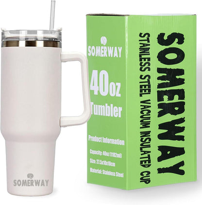 Isolierbecher 1182ml Kaffeebecher to Go Doppelwandiger Edelstahl