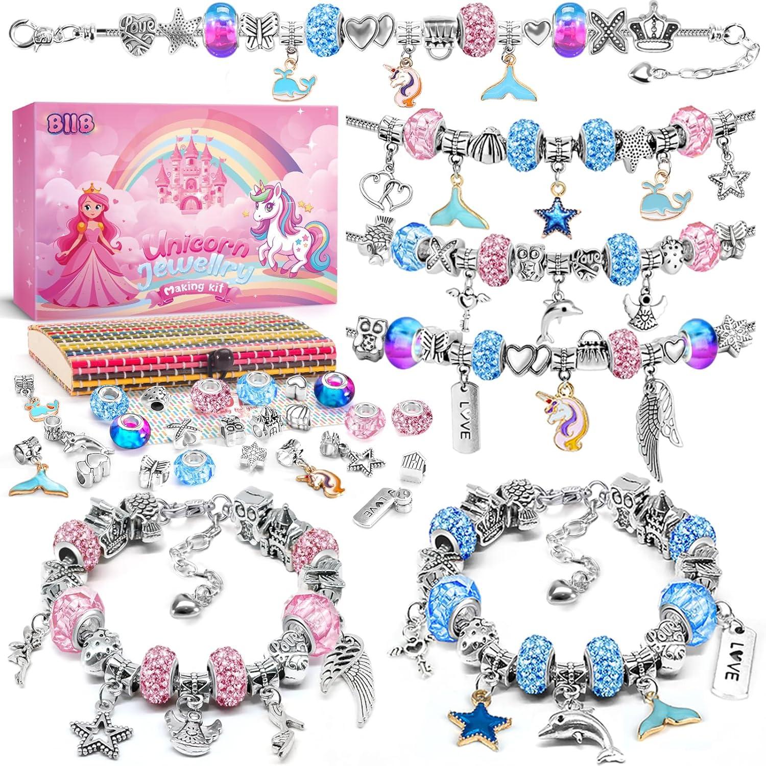 BIIB Einhorn Armband Bastelset Mädchen 6+ Jahre Weihnachtsgeschenke
