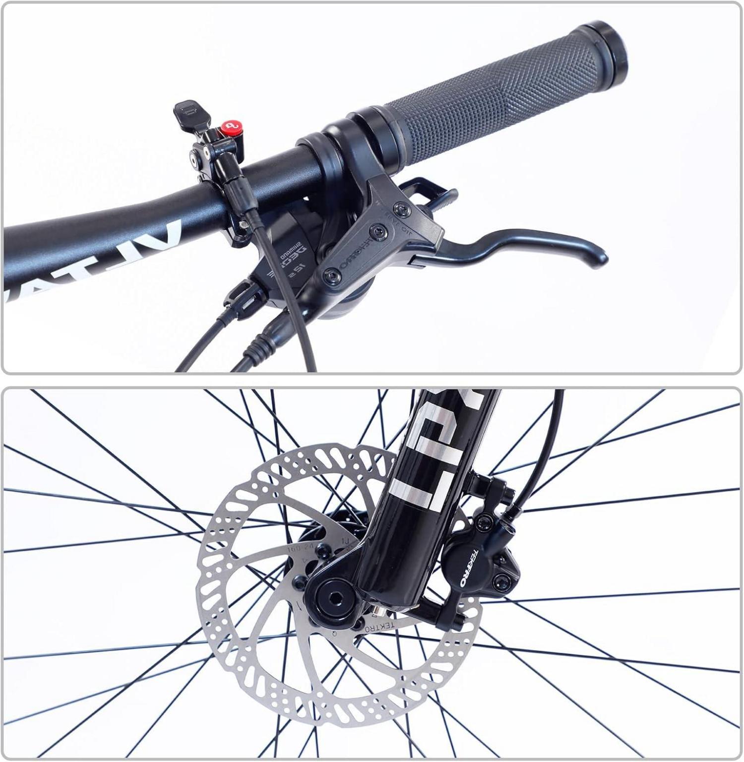 MEGHNA Hydraulische Scheibenbremse Fahrrad für MTB Bremse - Bilaterale Bremse mit Split-Schaltbel