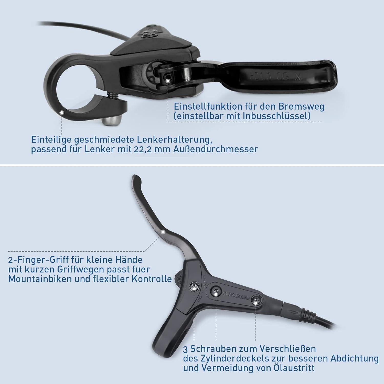 Hydraulische Scheibenbremse Fahrrad HD-M275 MTB Bremse Hydraulisch