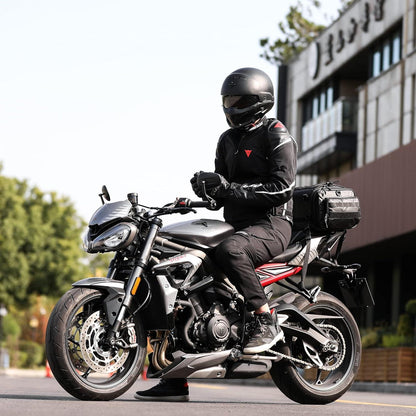 Rhinowalk Motorrad Satteltasche Wasserdicht 19-26L Schwarz