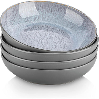 vancasso KARST Suppenschalen Set 4er, Pastateller, Spaghetti