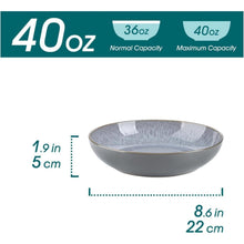 vancasso KARST Suppenschalen Set 4er, Pastateller, Spaghetti