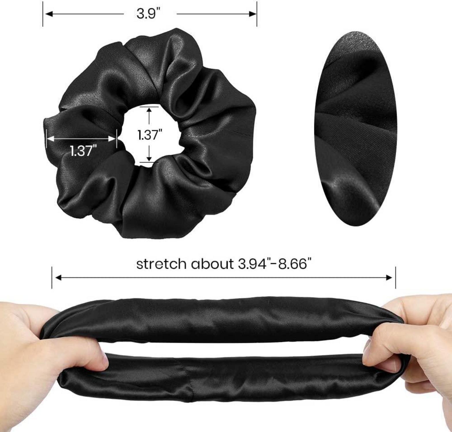 LILYSILK 100% Seide Haarband Pferdeschwanzhalter 2er Pack